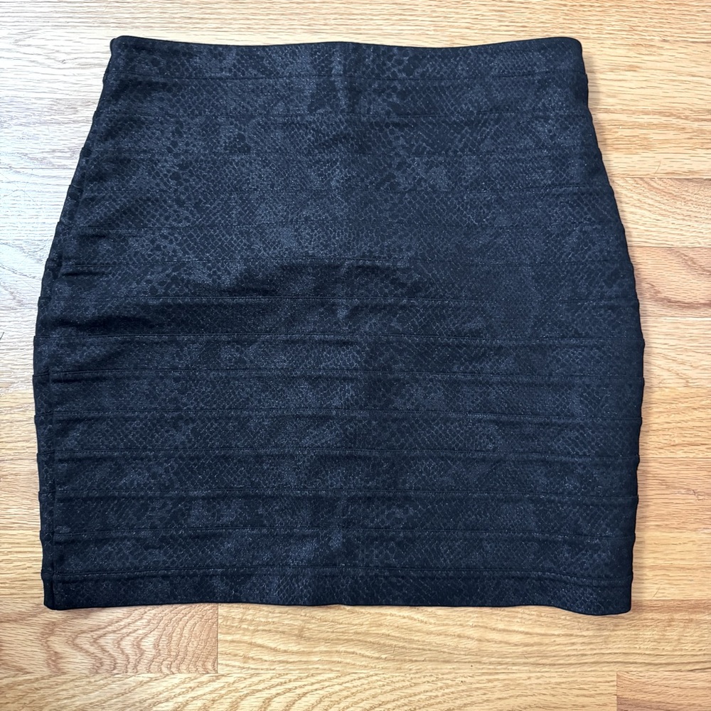 Express Snakeskin Print Pencil Skirt